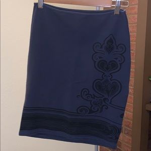 Free People knit print above-the-knee skirt